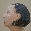 Frau im Mantel, Ausschnitt Porträt